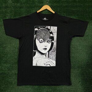 Junji Ito Uzumaki Kirie Horror Anime T-Shirt Size Large